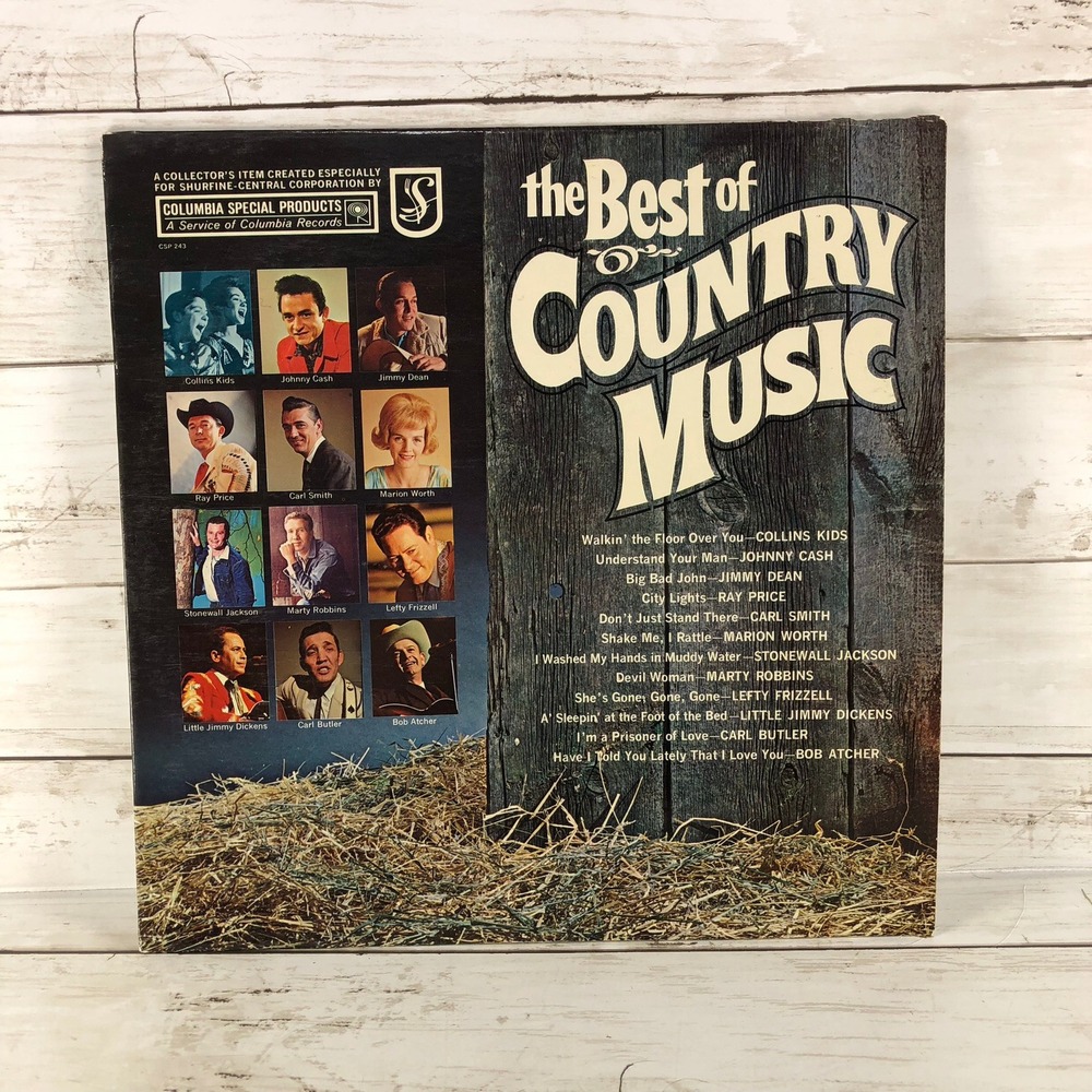 The Best of Country Music Vinyl LP Johnny Cash Marty Robbins Columbia CSP 243
